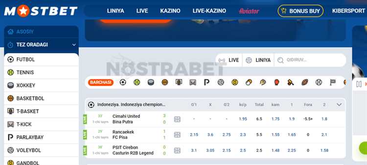 Mostbet – O’zbekistonda sport tikish uchun eng yaxshi platforma!