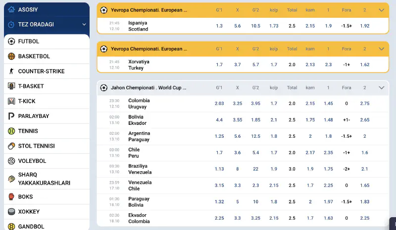 Mostbet Onlayn-da jonli sport translyatsiyalariga oson kirish